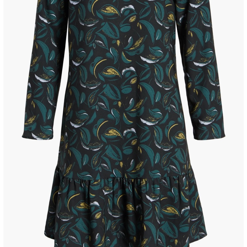 Halogen Button Back Ruffle Hem Dress - Picture 3 of 6